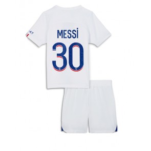 Paris Saint-Germain Lionel Messi #30 kläder Barn 2022-23 Tredje Tröja Kortärmad (+ korta byxor)